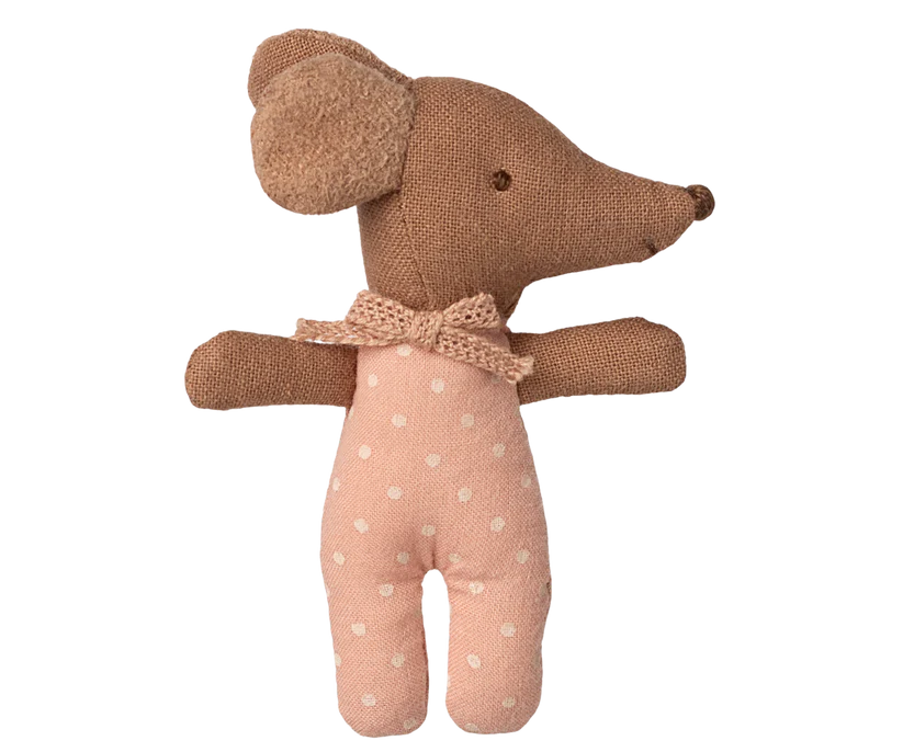 *PRESALE* Maileg Sleepy wakey baby mouse in matchbox - Rose
