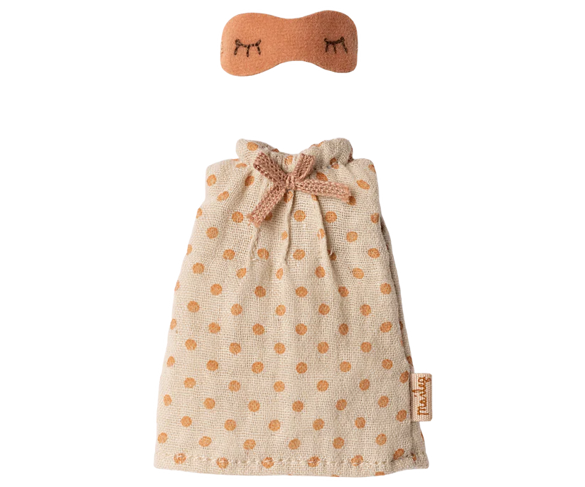Maileg Nightgown, Mum mouse - Light grey