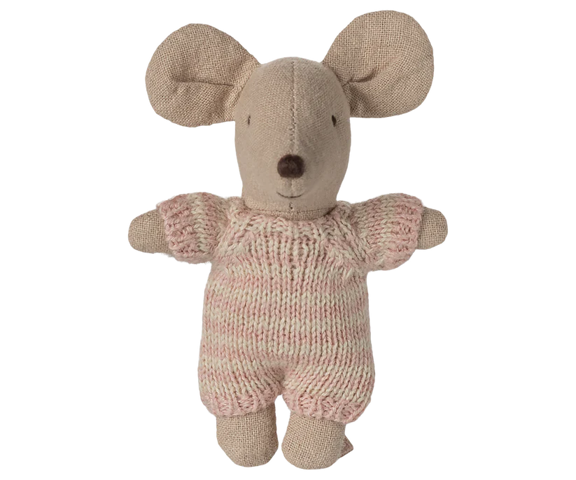 *PRESALE* Maileg Baby mouse in carry cot - Rose