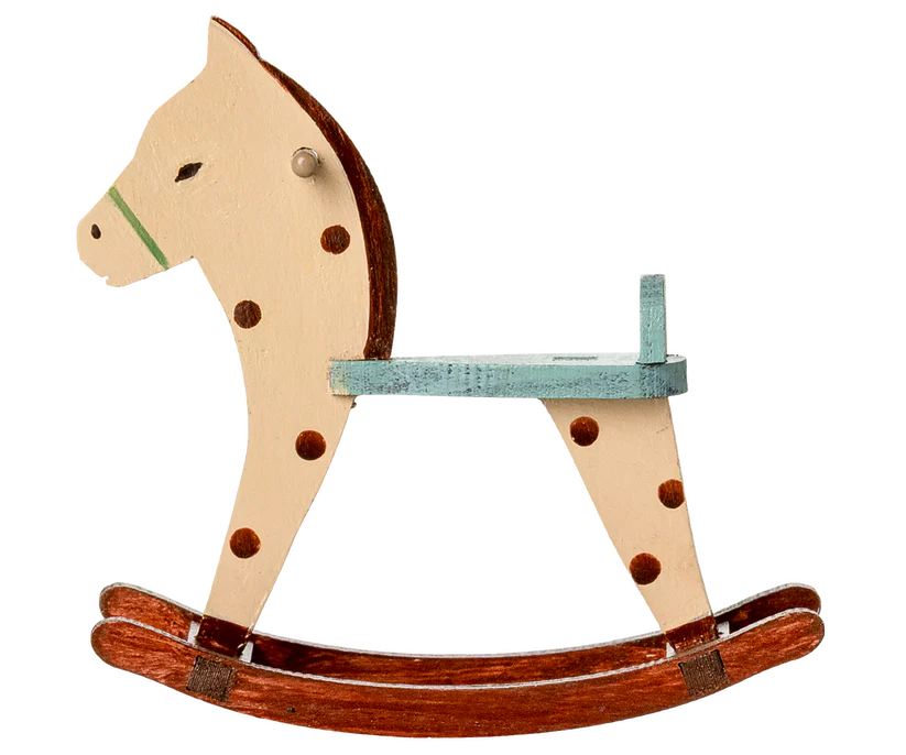 Maileg Rocking horse, Mouse - Spotted