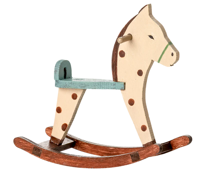 Maileg Rocking horse, Mouse - Spotted