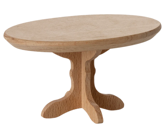 Maileg Oval coffee table, Mouse - Nature