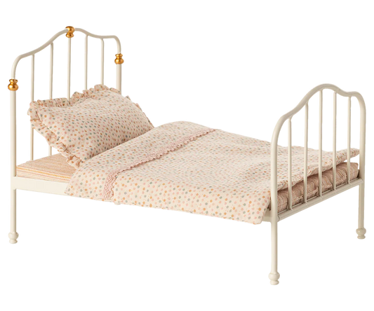 Maileg Vintage bed, Mouse (Mum & Dad Size) - Off white