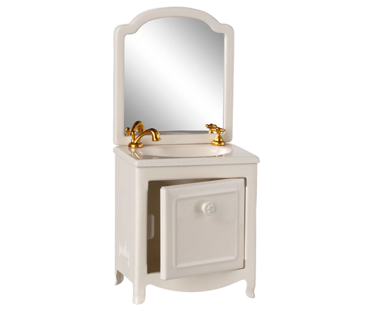 Maileg Sink dresser, Mouse - Off white