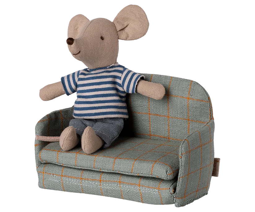 Maileg Sofa bed, Mouse - Checker