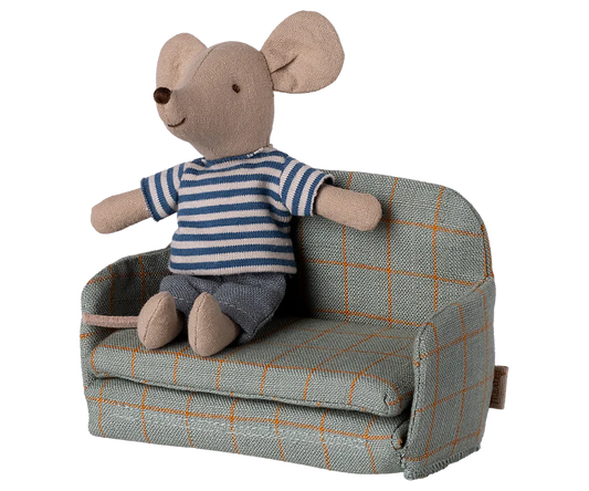Maileg Sofa bed, Mouse - Checker