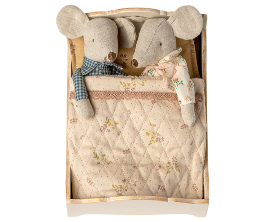 Maileg Bed, Mouse - Off white