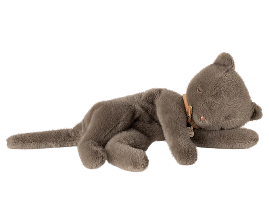 *PRESALE* Maileg Sleeping kitten plush, Medium - Grey