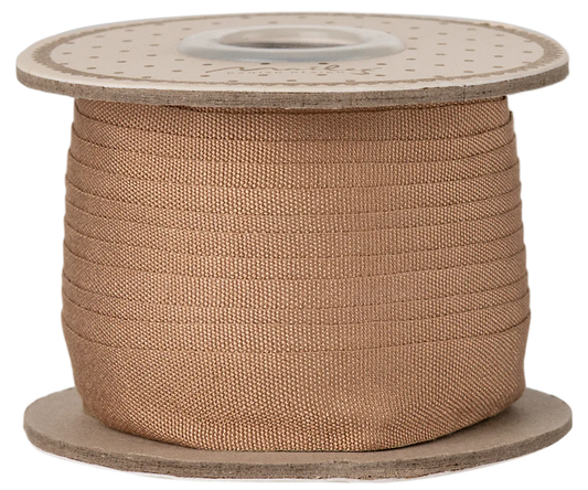 Maileg Ribbon, W: 13 mm x L: 10 m - Soft brown