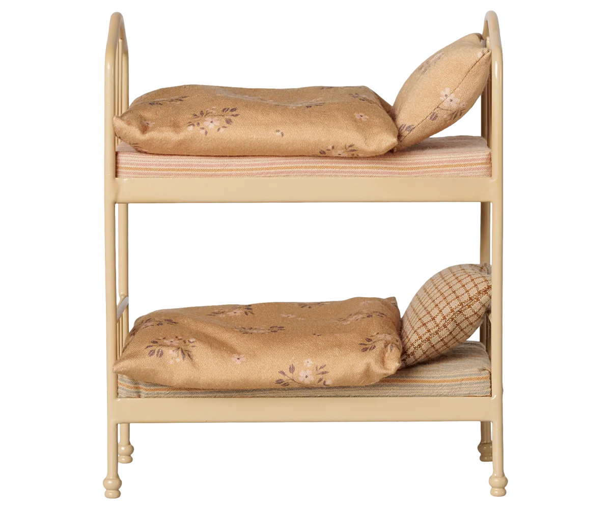 Maileg Bunk bed, Mouse - Wheat
