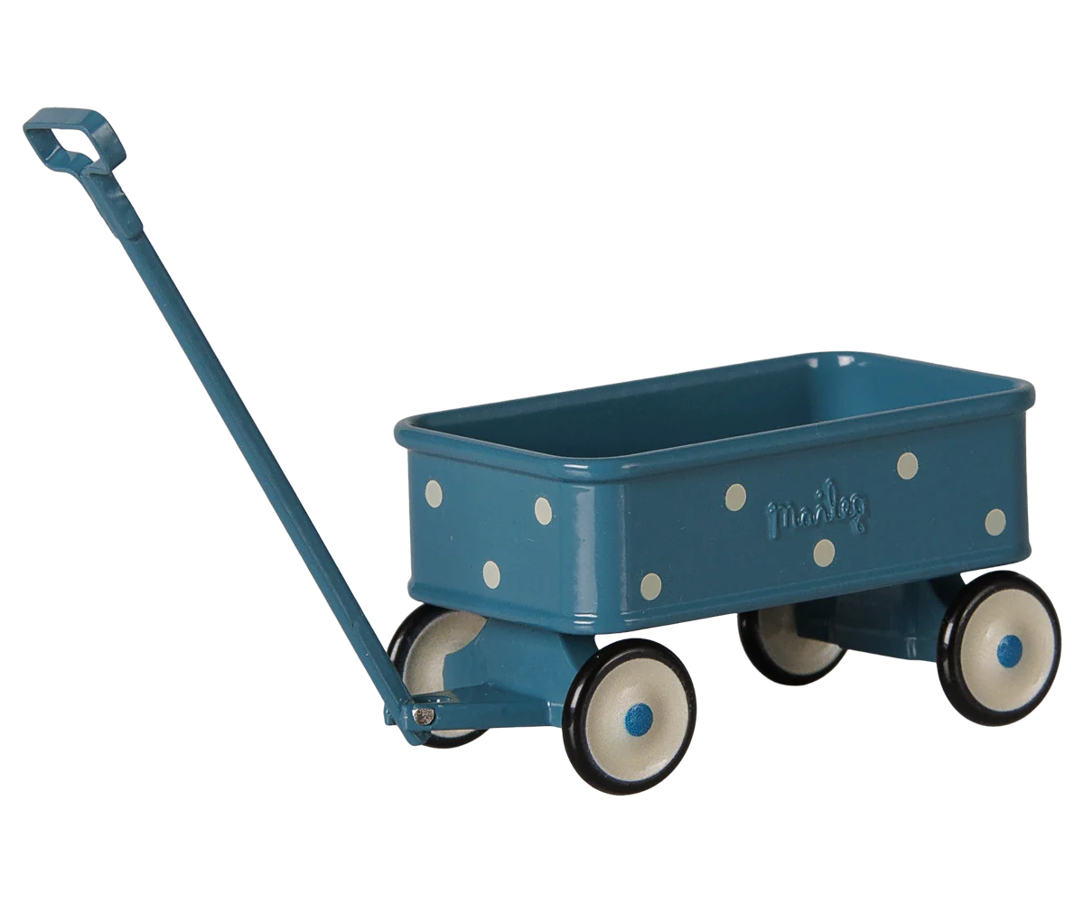 Maileg Blue Wagon (Mouse)