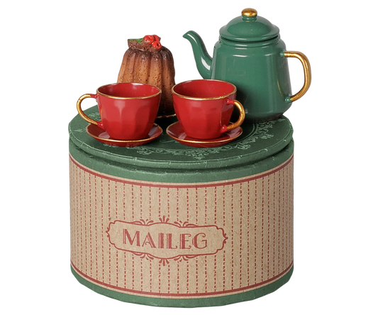 *PRE-SALE* (OCTOBER) Maileg Christmas Tea Party, Red & Green (Mouse)