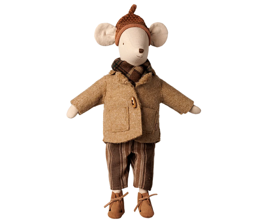 Maileg Jacket and scarf - Medium mouse (Medium Size Mouse 13.39")