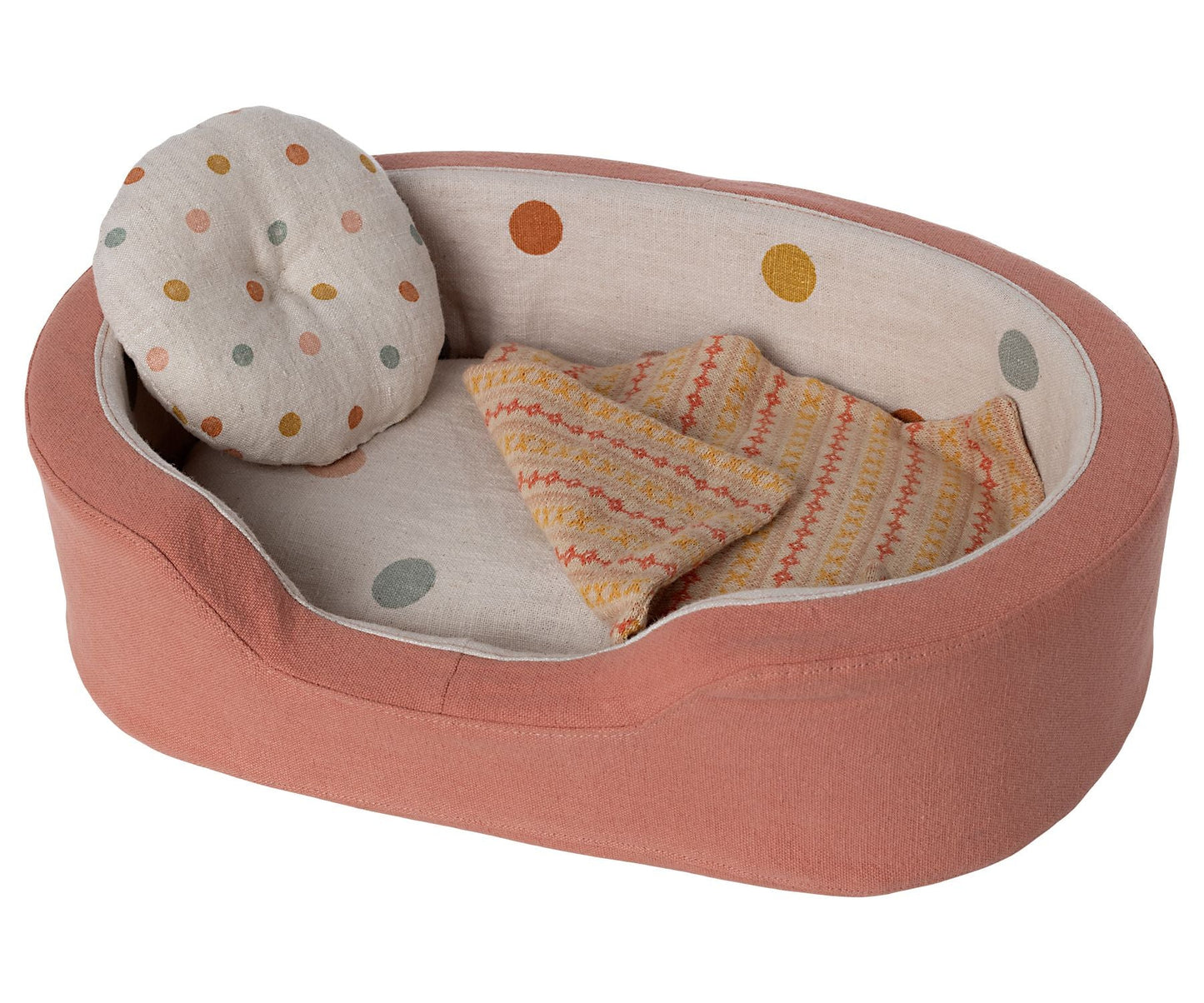 Maileg Dog basket - Coral Canada