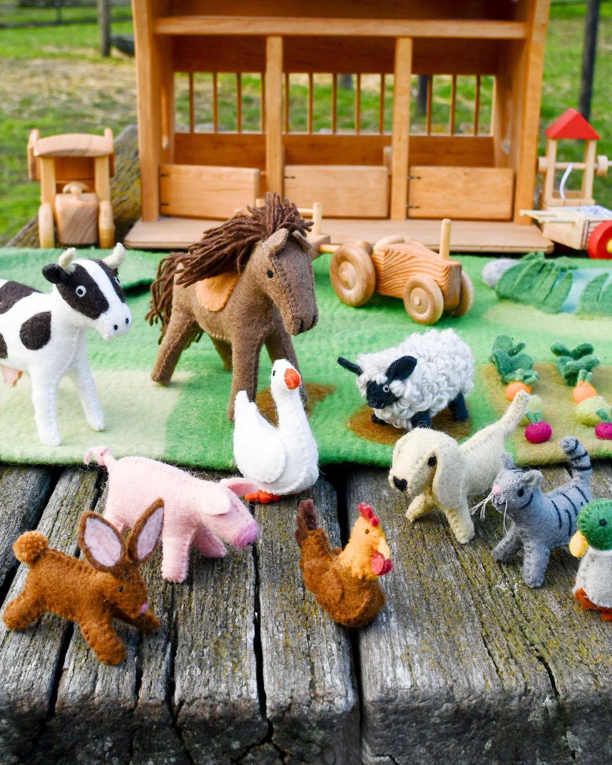 Farmyard animal toys on sale