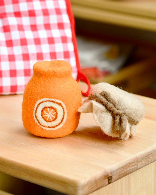 Felt Orange Marmalade Jar
