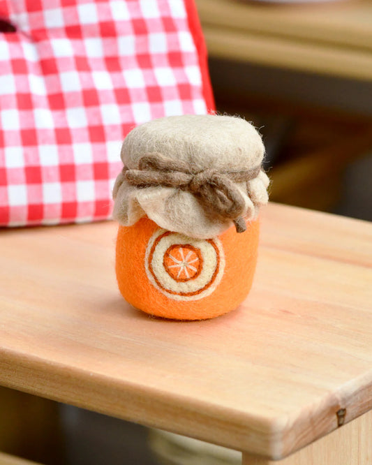 Felt Orange Marmalade Jar