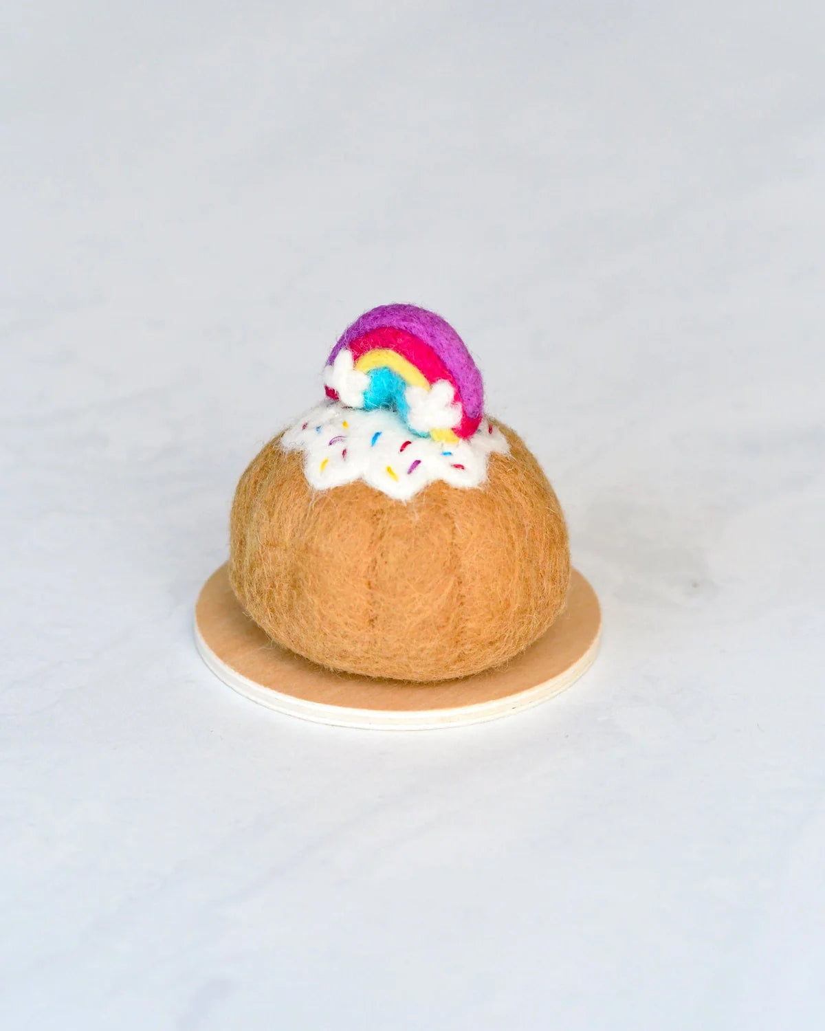 Felt Rainbow Bundt Cake with Icing