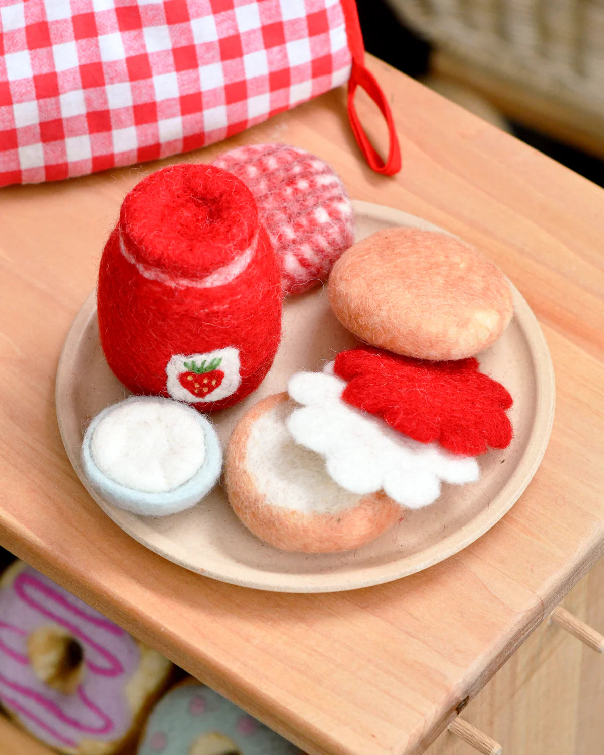 *PRESALE* Felt Strawberry Jam and Scones Set
