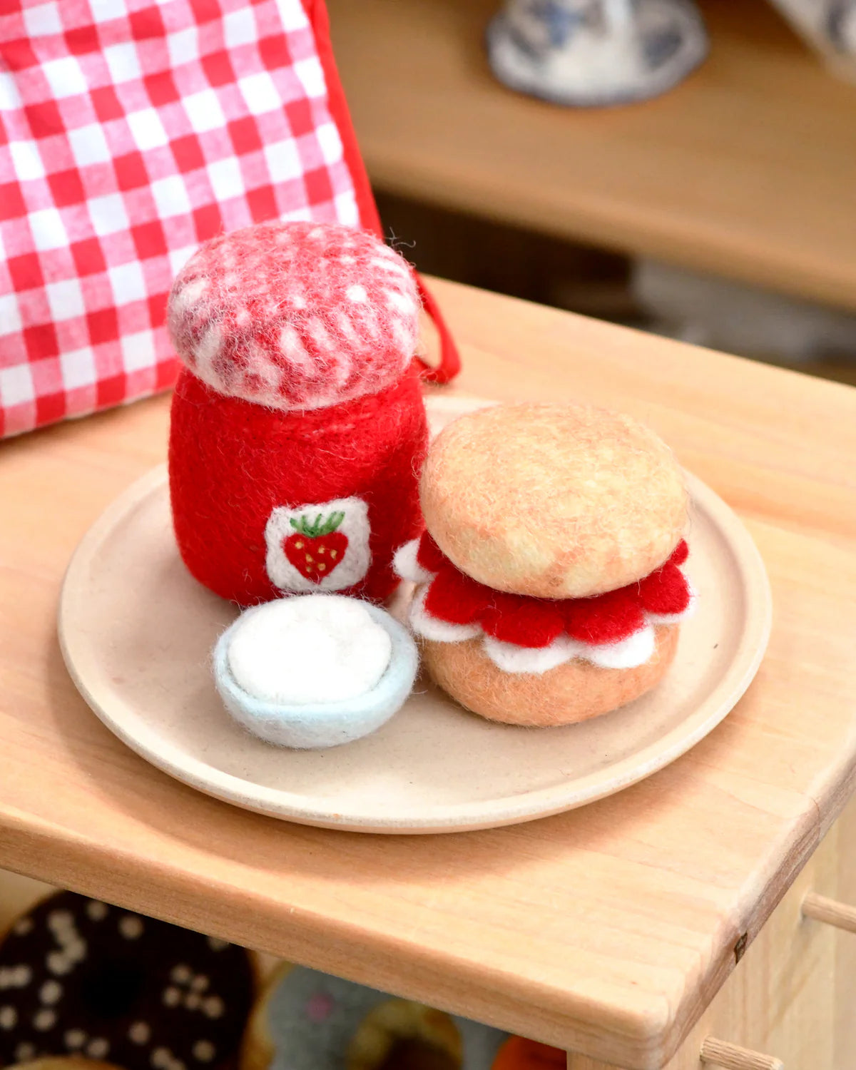 *PRESALE* Felt Strawberry Jam and Scones Set