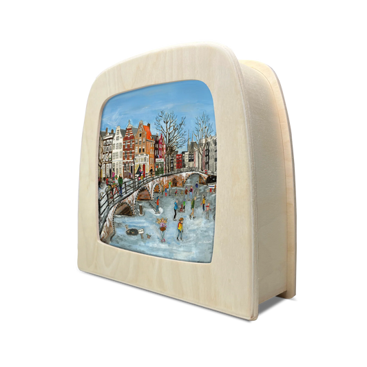 Toverlux | Gwen's Illustrations - Canal Skating Silhouette