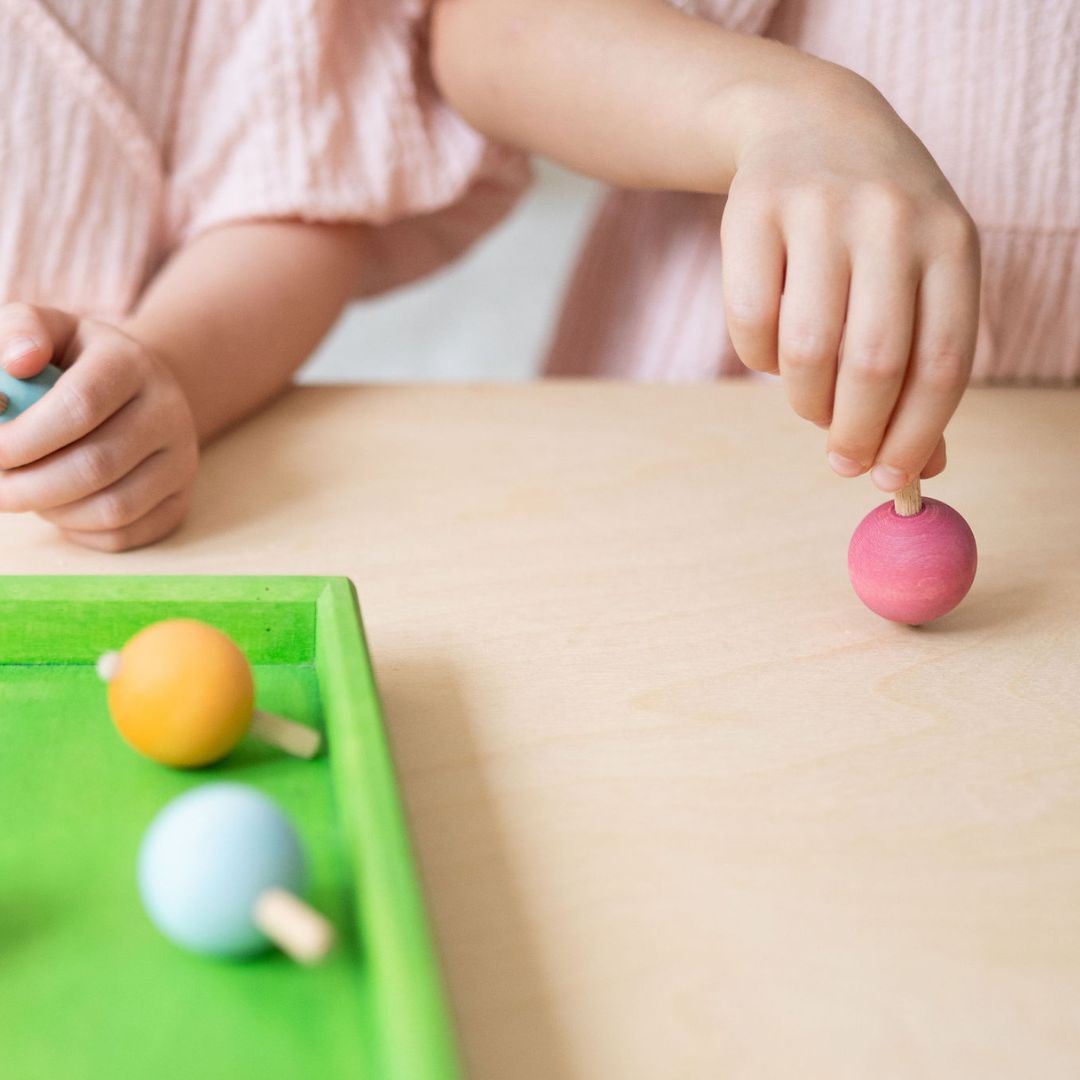 Grimm's Pastel Spinning Tops