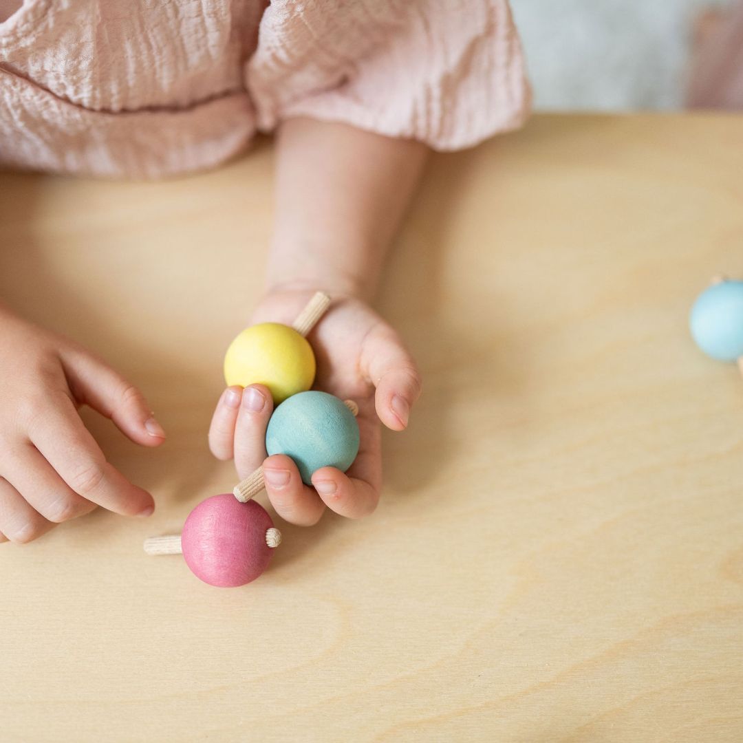 Grimm's Pastel Spinning Tops