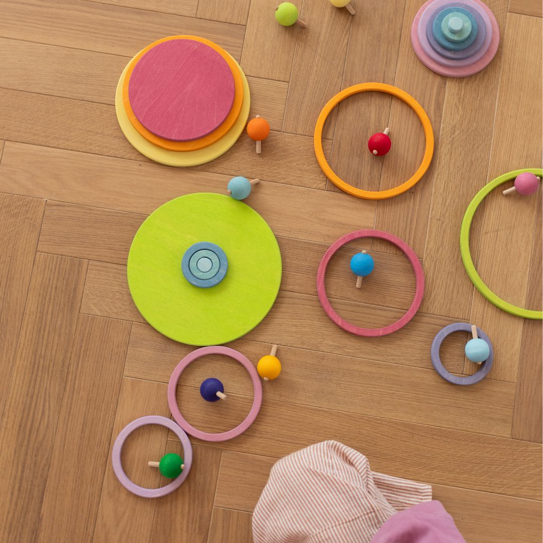 Grimm's Rainbow Spinning Tops