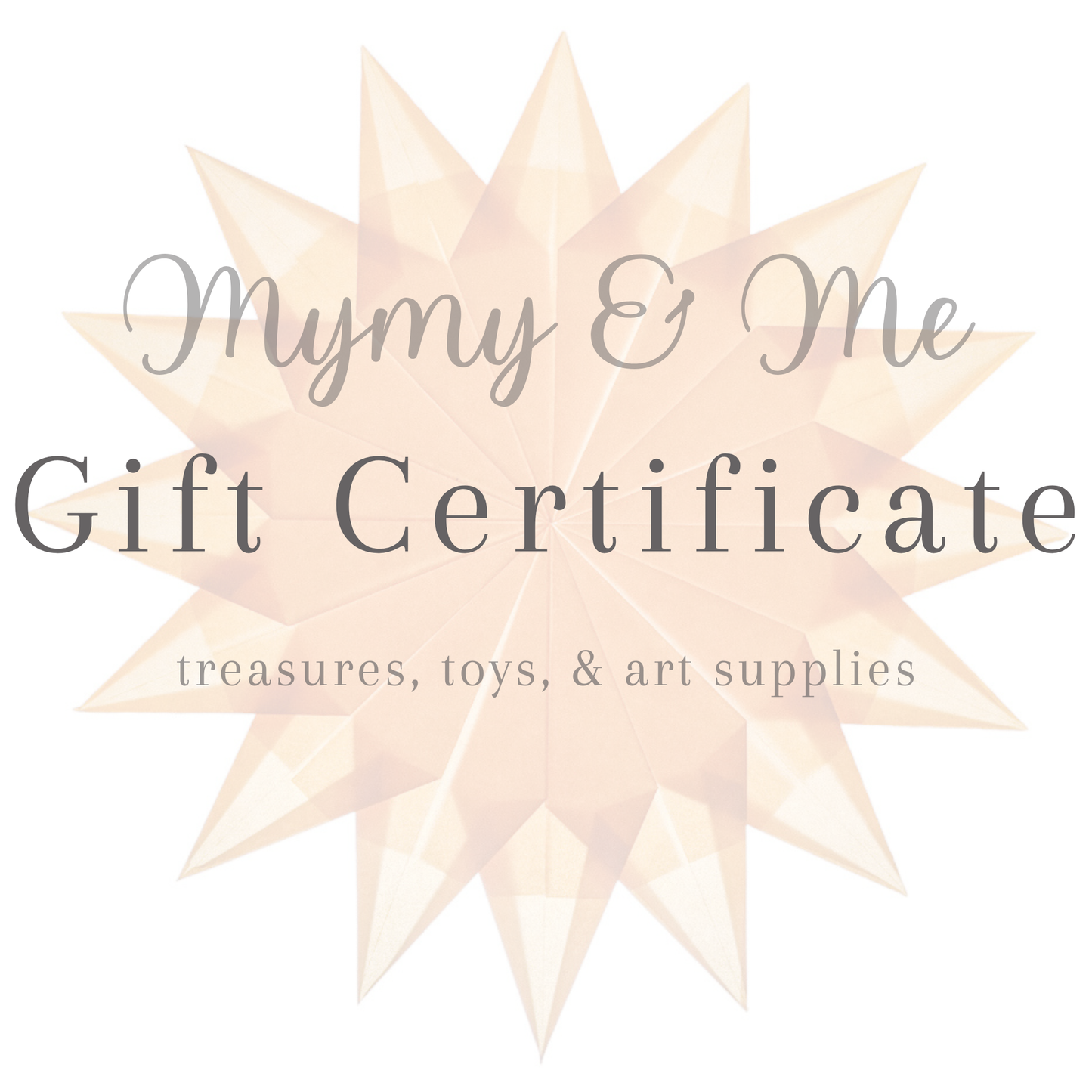 Gift Certificate | Mymy & Me