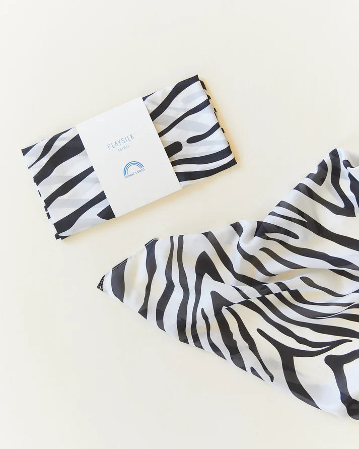 Sarah's Silks Zebra Playsilk
