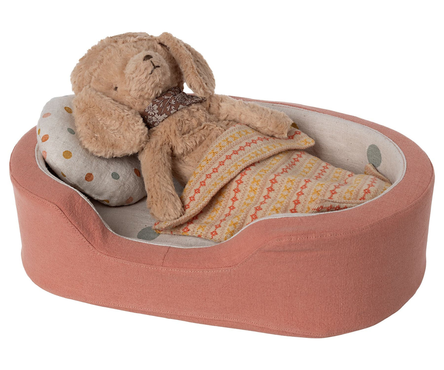 Maileg Dog basket - Coral Canada