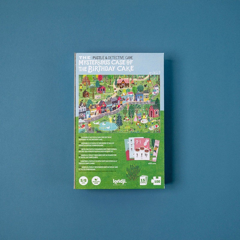 The Mysterious Case of the Birthday Cake Puzzle & Detective Game by Londji