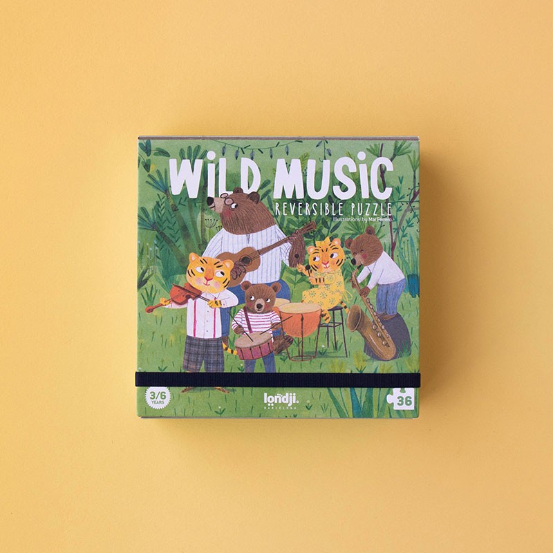 Wild Music Reversible Pocket Puzzle by Londji
