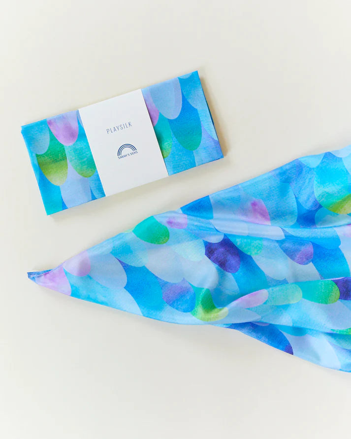 Sarah's Silks Blue Mermaid Playsilk