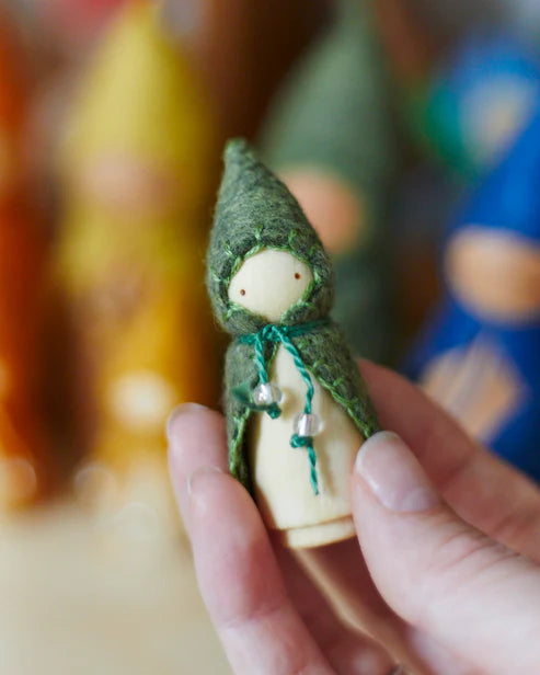 *PREORDER* Wonderheart Mini Green Wooden Gnome