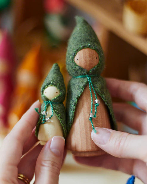 *PREORDER* Wonderheart Mini Green Wooden Gnome