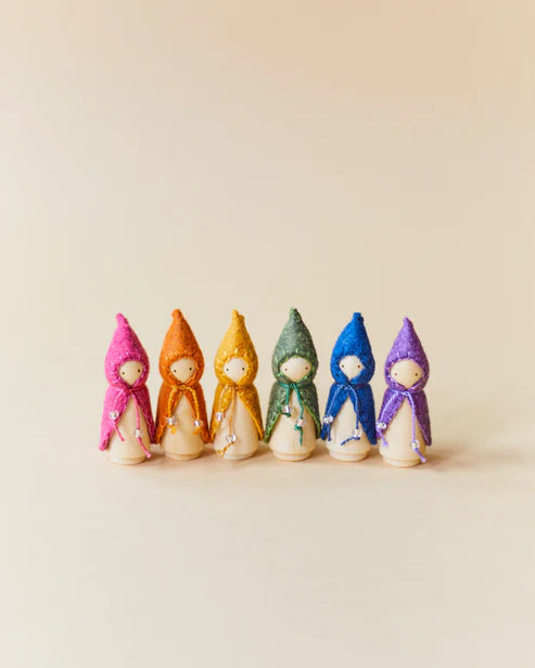 *PREORDER* Wonderheart Mini Rainbow Wooden Gnome Set
