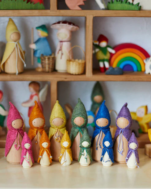 *PREORDER* Wonderheart Mini Rainbow Wooden Gnome Set