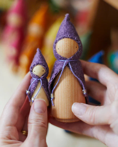 *PREORDER* Wonderheart Mini Purple Wooden Gnome