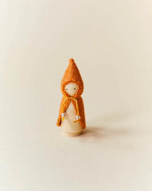 *PREORDER* Wonderheart Mini Orange Wooden Gnome