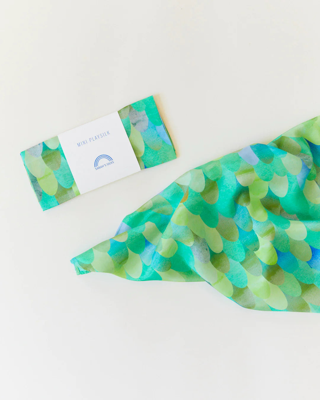 Sarah's Silks Mini Green Dragon Playsilk
