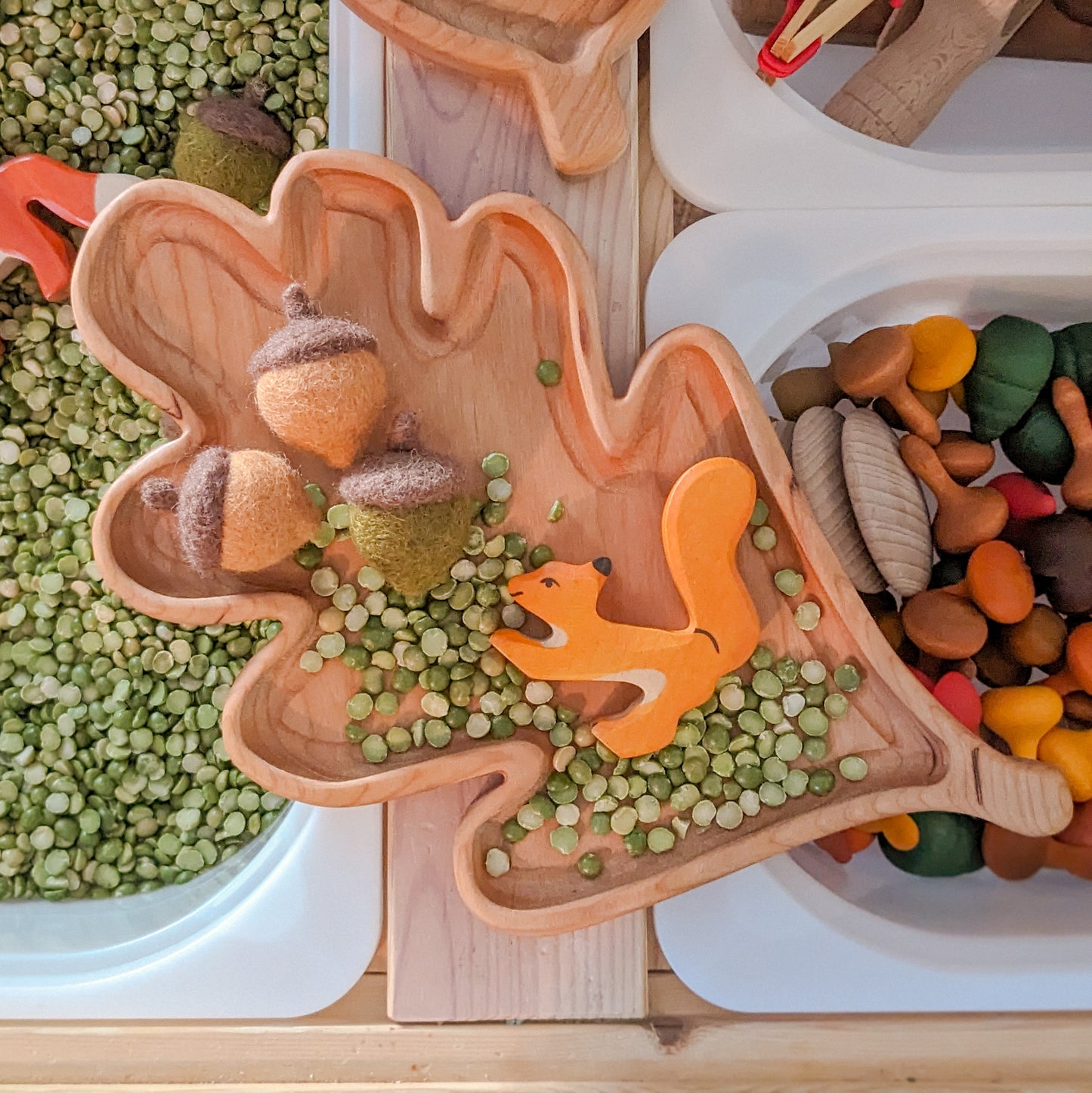 Oak Leaf Tray | Cherry Wood