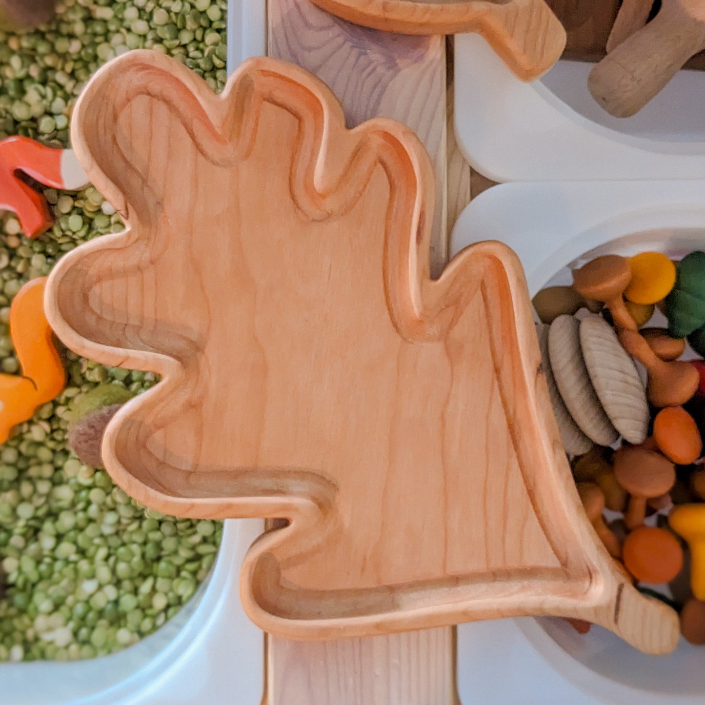 Oak Leaf Tray | Cherry Wood