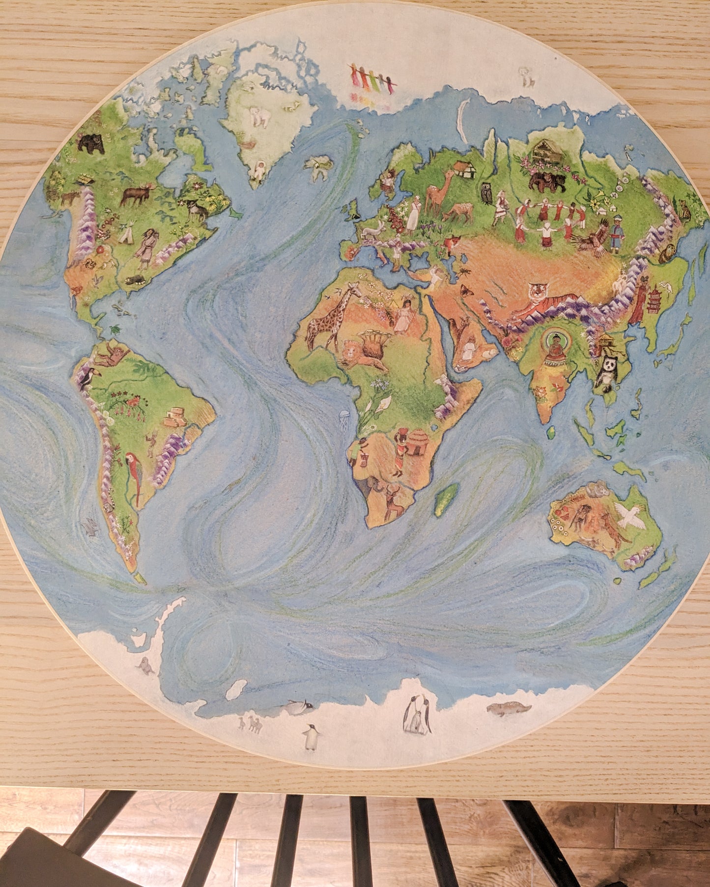 Wilded Family Waldorf inspired Wild World Map