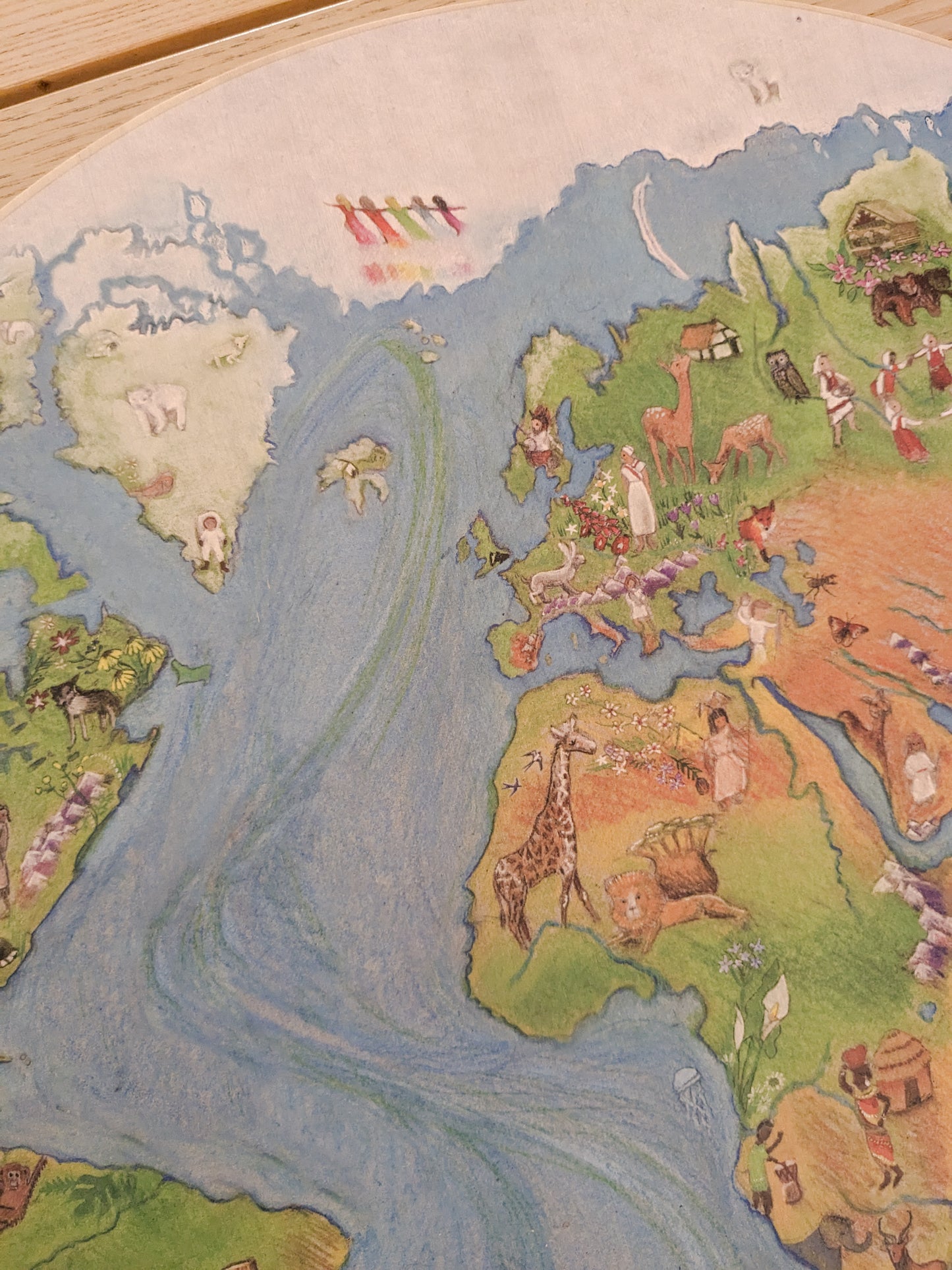 Wilded Family Waldorf inspired Wild World Map