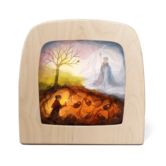 Toverlux | Vogel Geluk - Gaia and the King Silhouette