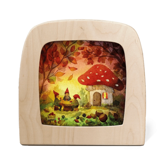 Toverlux | Vogel Geluk - Gnome Picnic Silhouette