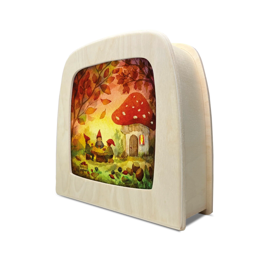 Toverlux | Vogel Geluk - Gnome Picnic Silhouette