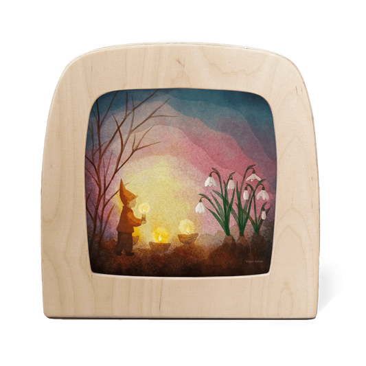 Toverlux | Vogel Geluk - Kindling Spring Silhouette