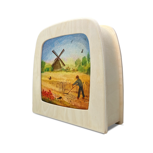 Toverlux | Vogel Geluk - Windmill Silhouette